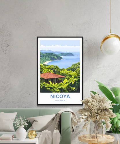 Nicoya, Costa Rica Travel Poster  - Captivating Serenity