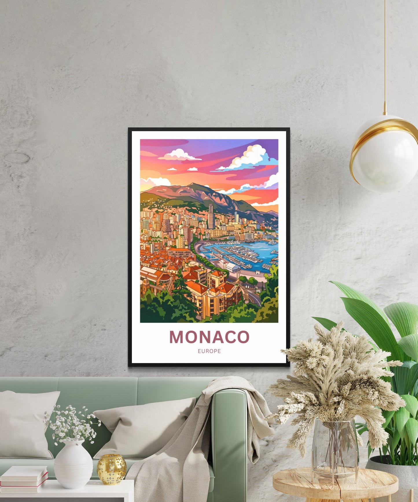 Monaco  Travel Poster - Coastal Grandeur