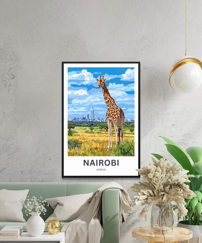 Nairobi Travel Poster - Kenya Urban Gem