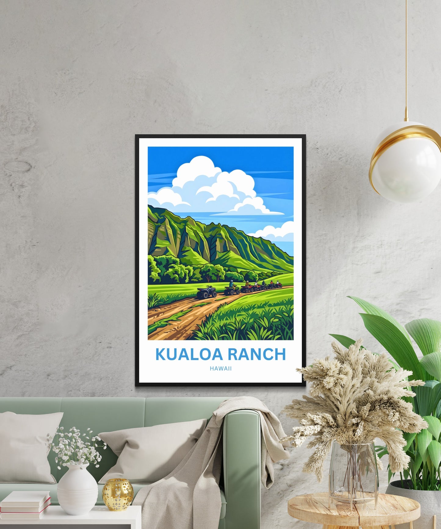 Kualoa Ranch  Travel Poster