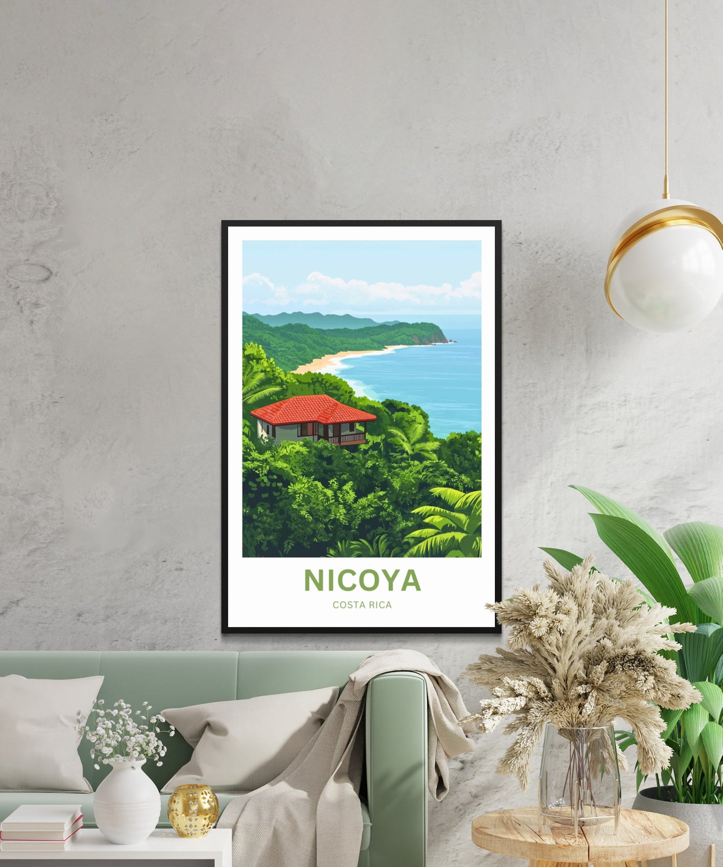 Nicoya, Costa Rica Travel Poster  - Spirit of the Pacific