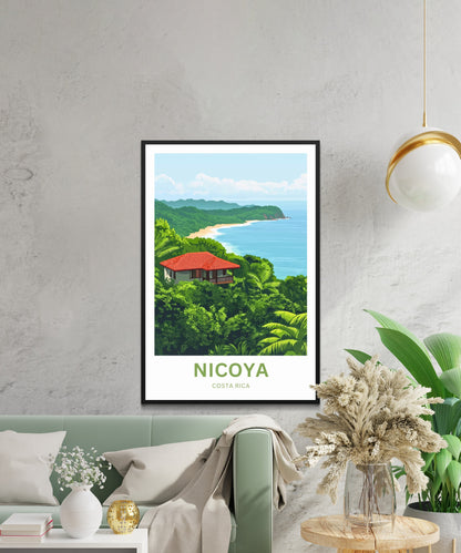 Nicoya, Costa Rica Travel Poster  - Spirit of the Pacific