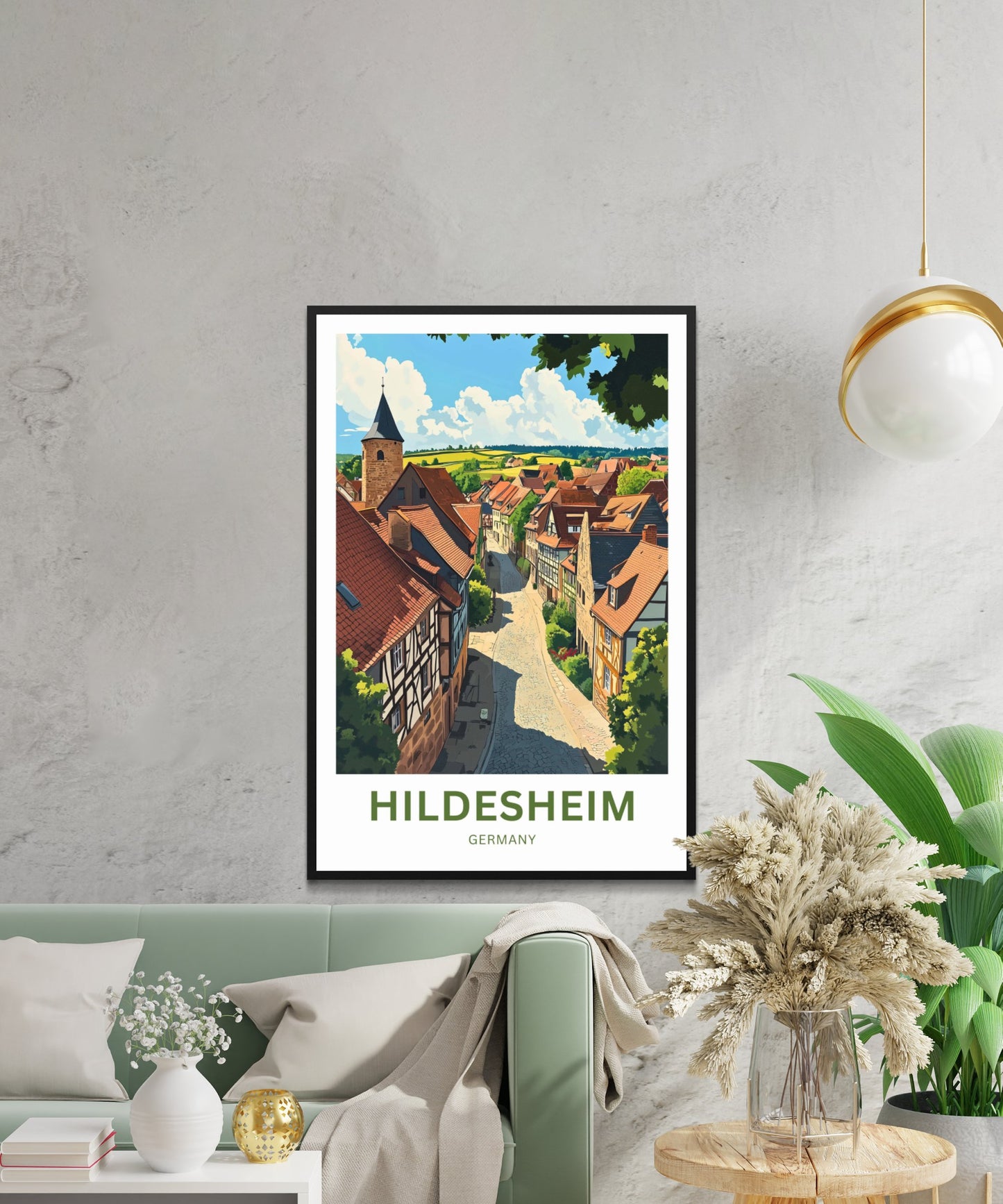 Hildesheim Travel Poster- Germany Where History Lives