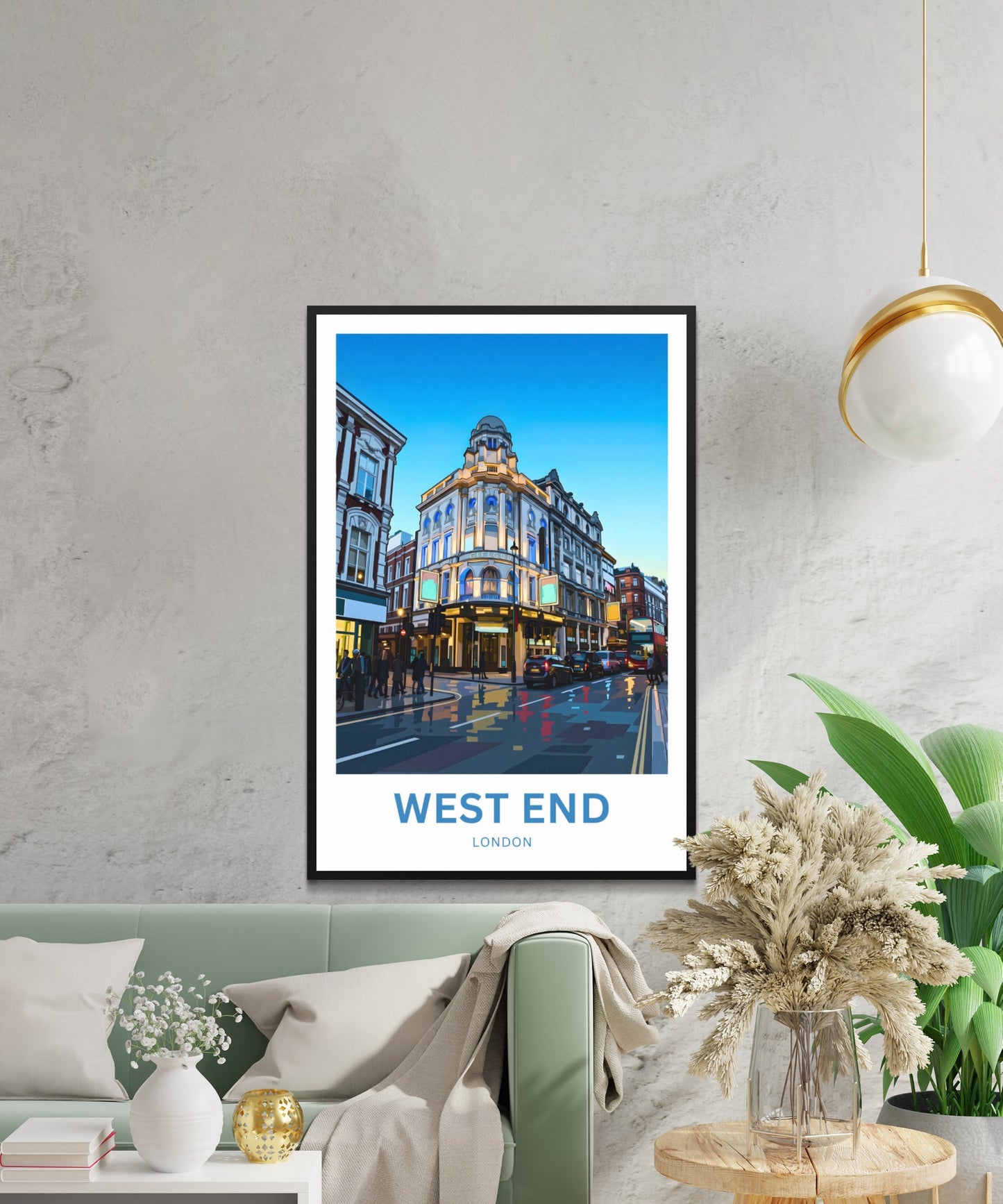 West End Travel Poster - London Nights