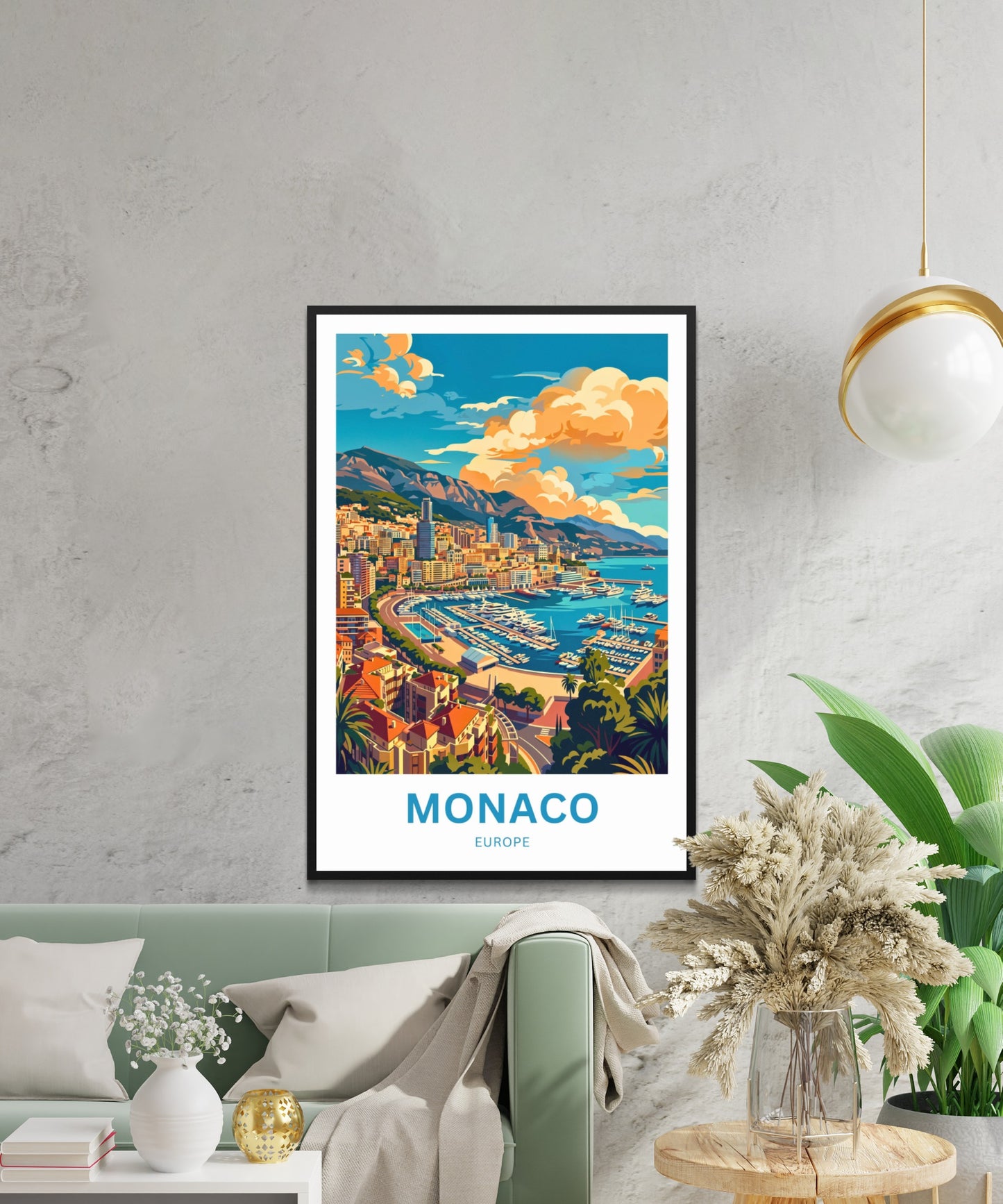 Monaco  Travel Poster - Luxury by the Sea