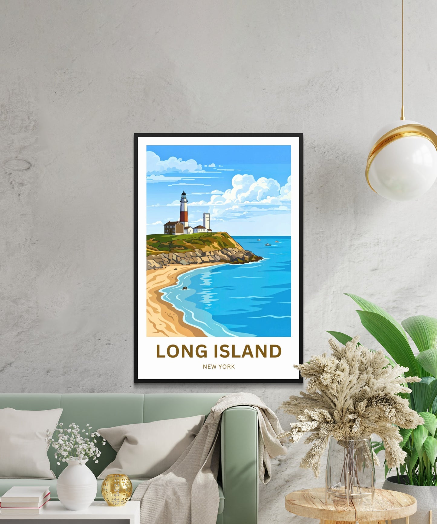 Long Island Travel Poster -  Montauk Lighthouse