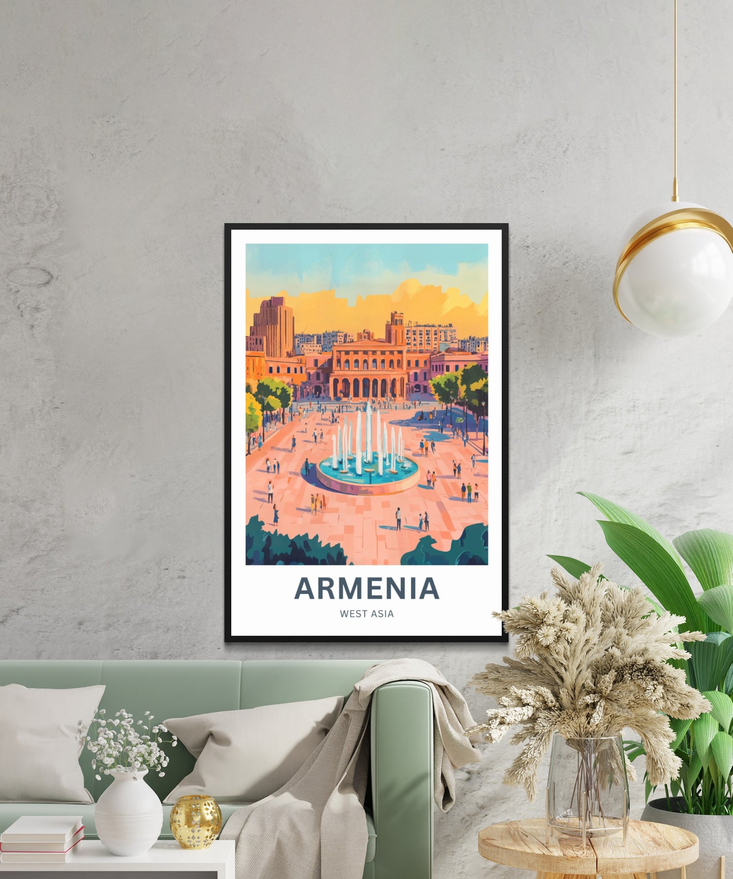 Armenia Travel Poster - Captivating Colors of the Country