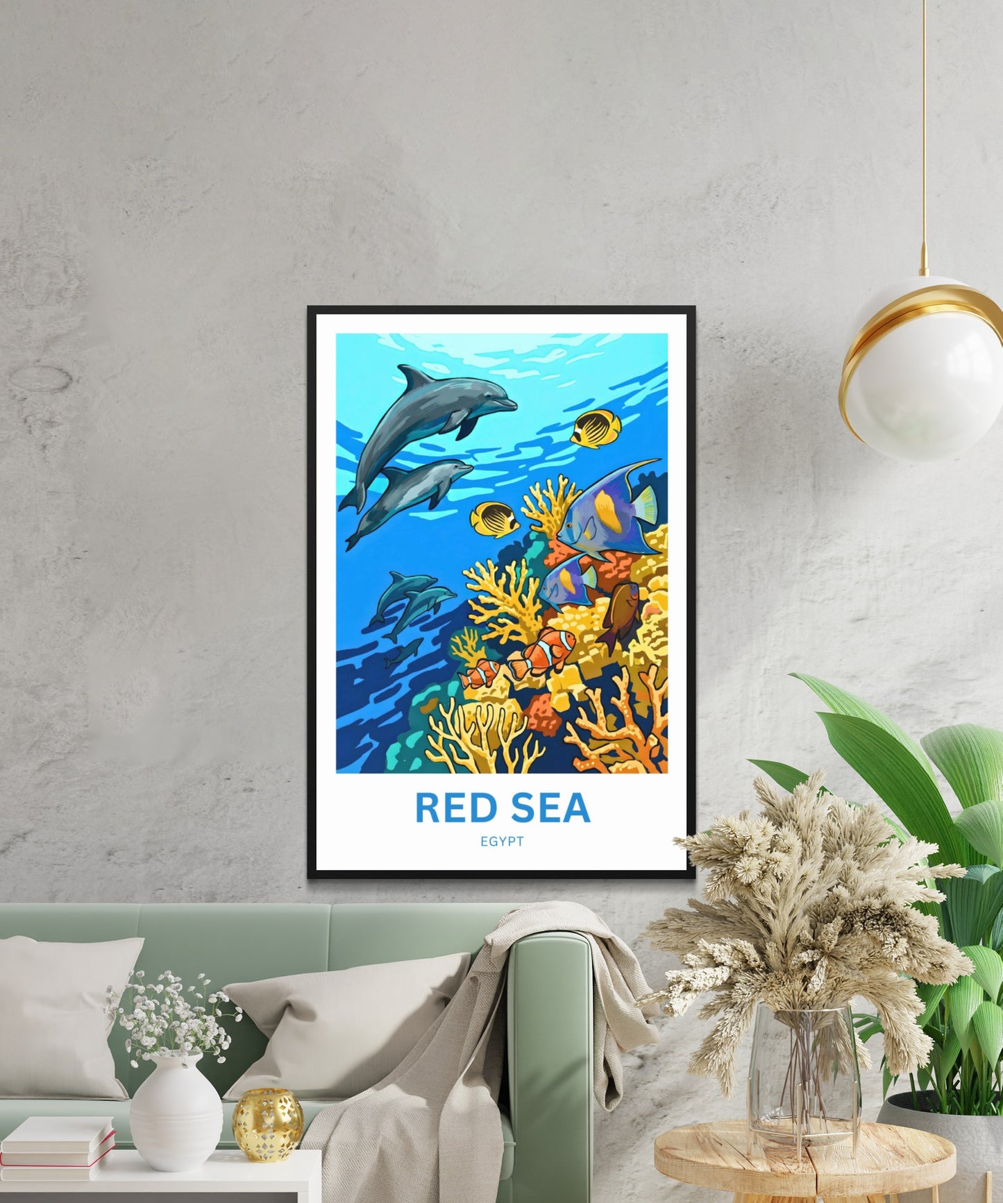 Red Sea Travel Poster - Beneath the Surface