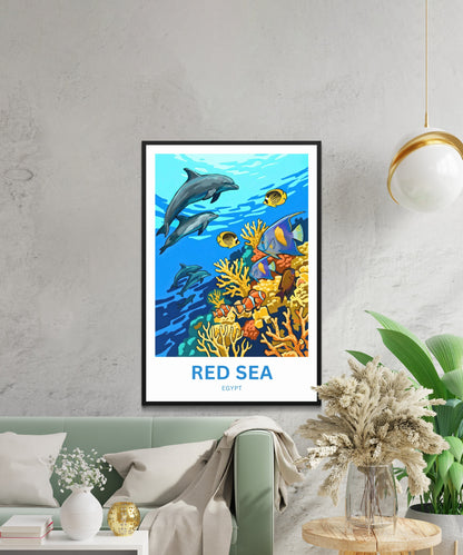 Red Sea Travel Poster - Beneath the Surface
