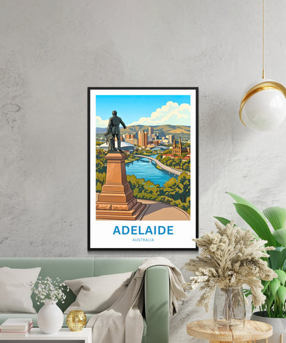 Adelaide Travel Print - Overlooking View