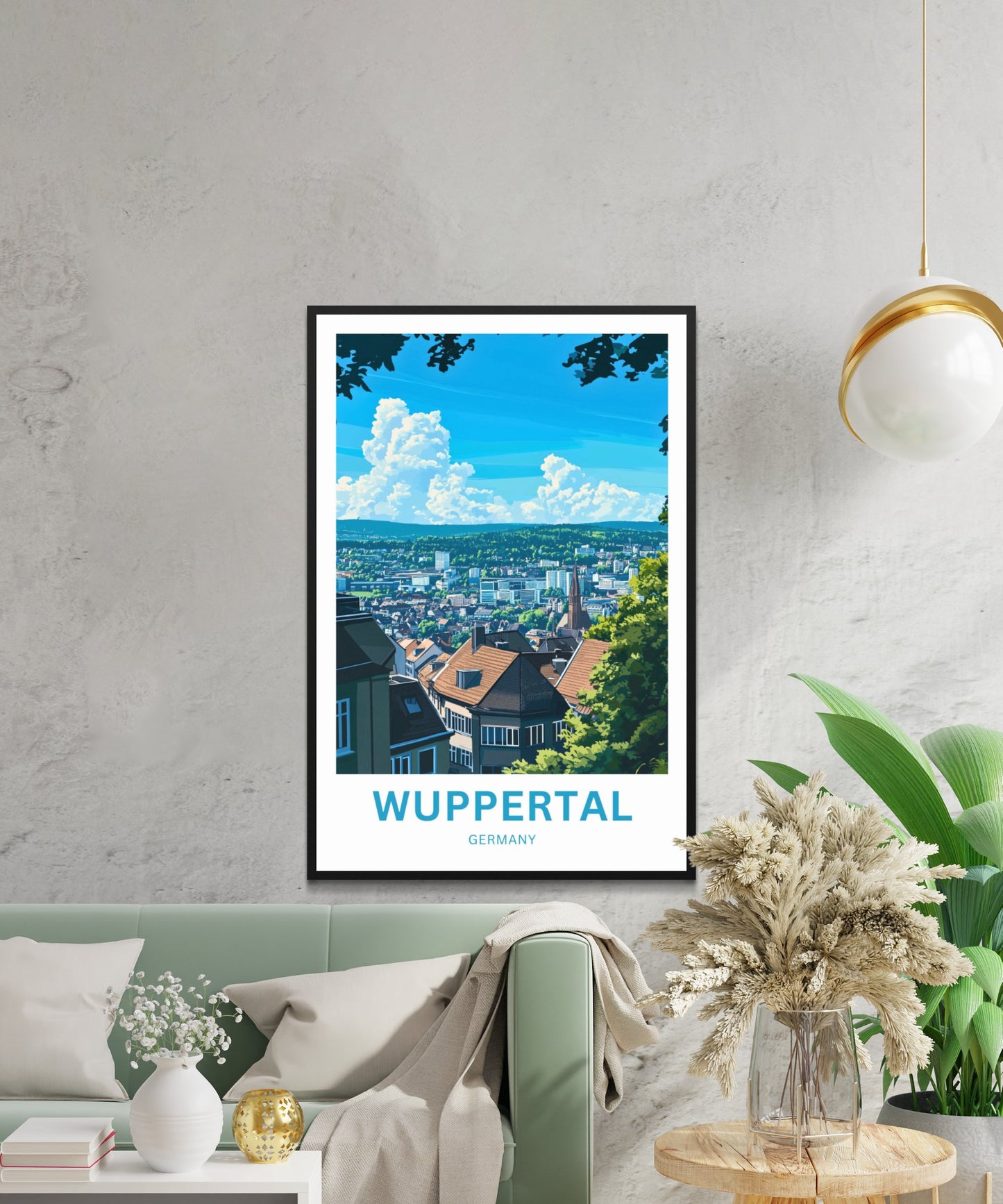 Wuppertal Travel Poster- Schwebebahn Dreams