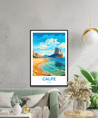 Calpe Travel Poster - Costa Blanca’s Coastal Gem