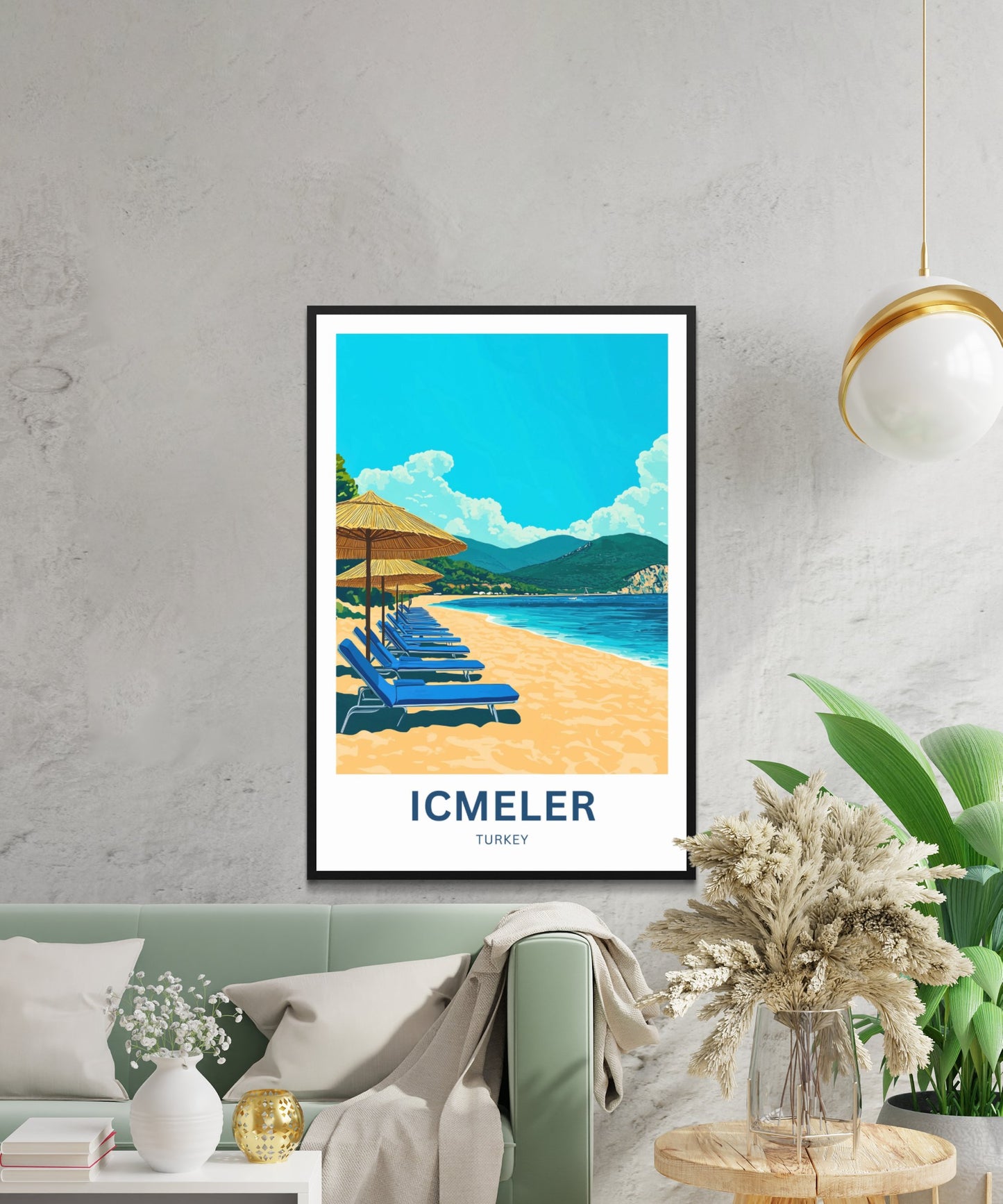 Içmeler Travel Poster- Captivating Beach in Turkey