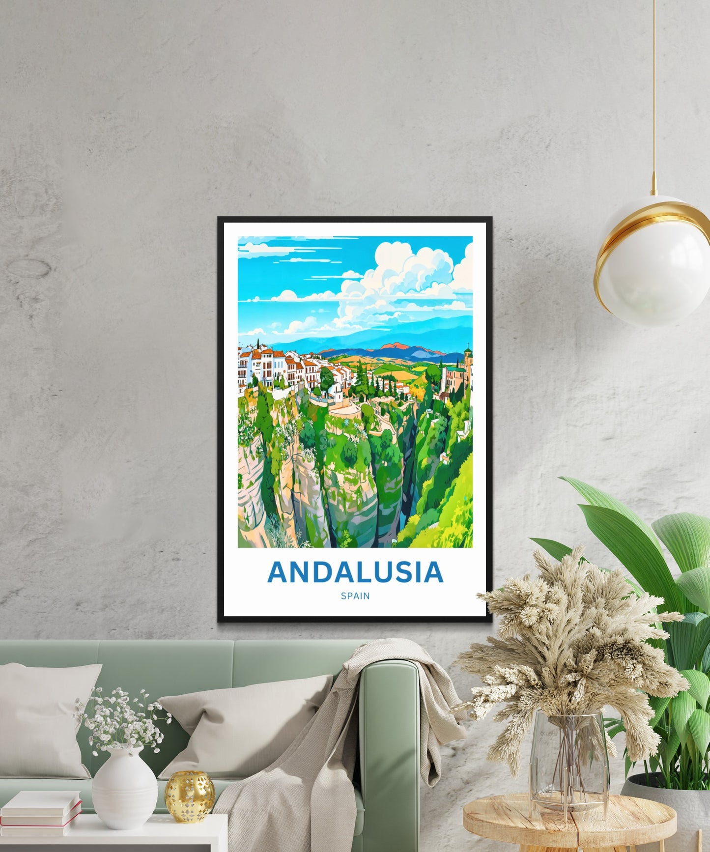 Andalusia Travel Poster - Olive Grove Lands