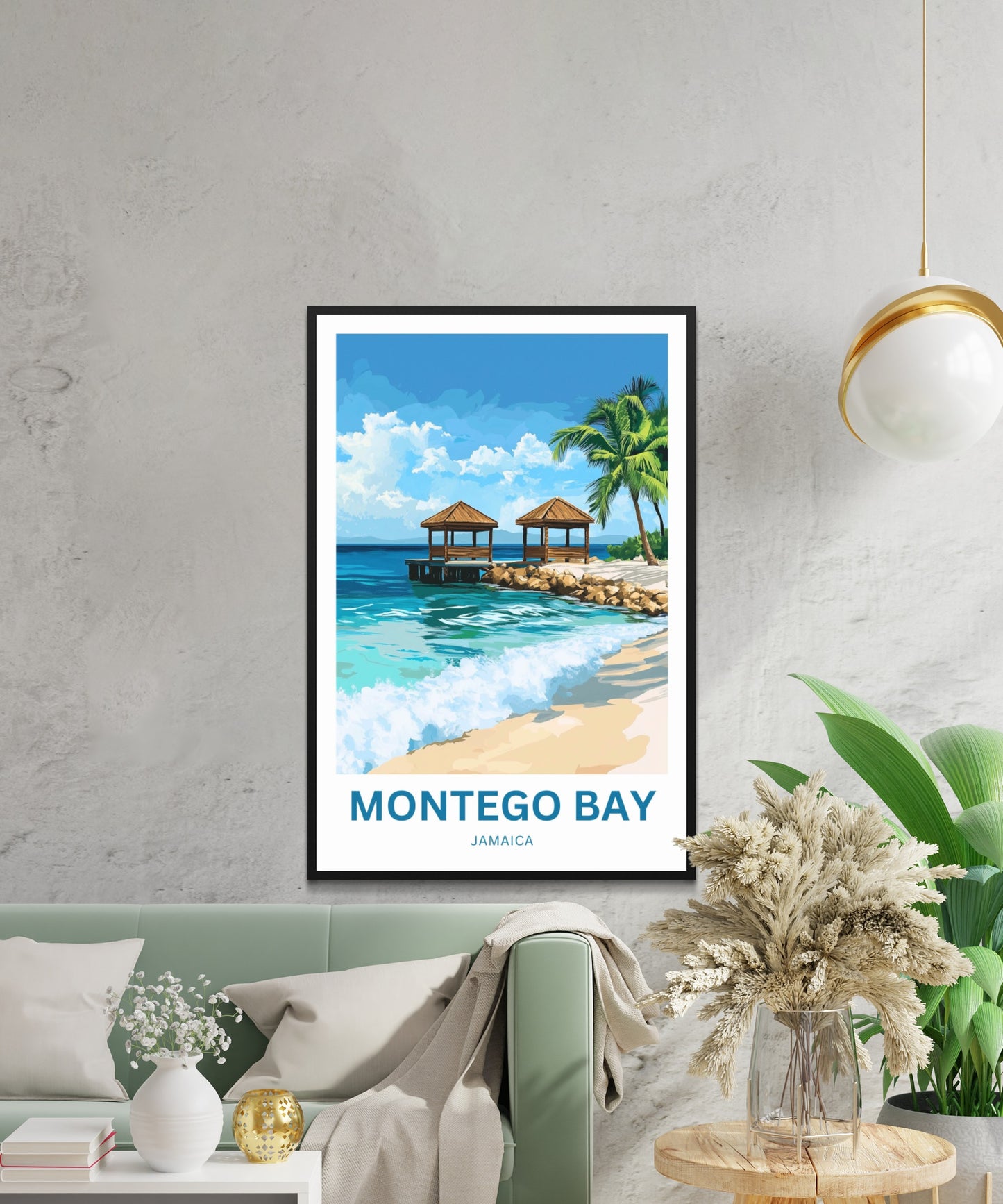 Montego Bay Travel Poster - Bay Horizon – Blue Beyond