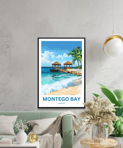 Montego Bay Travel Poster - Bay Horizon – Blue Beyond