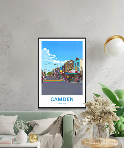 Camden Travel Poster - Colorful Streets
