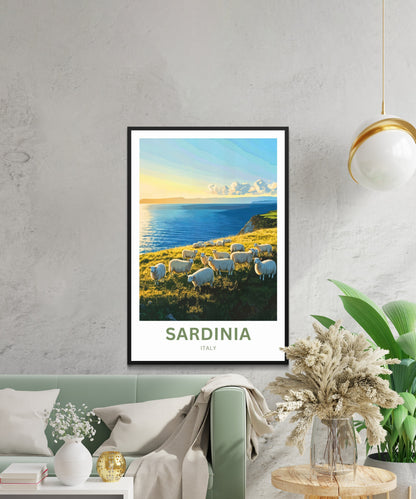 Sardinia Travel Poster - Under the Sardinian Sun
