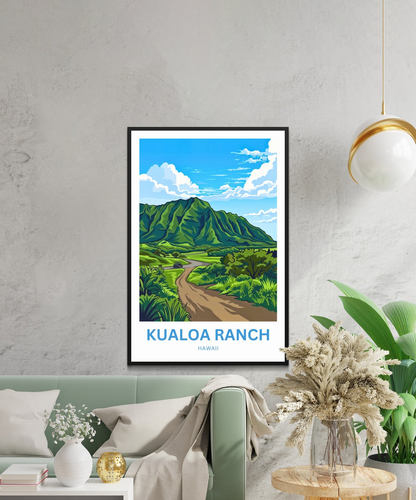 Kualoa Ranch  Travel Poste - Hawaii