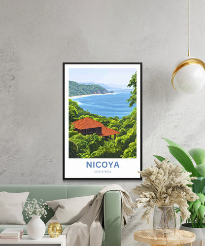 Nicoya, Costa Rica Travel Poster  -Jungle to Sea