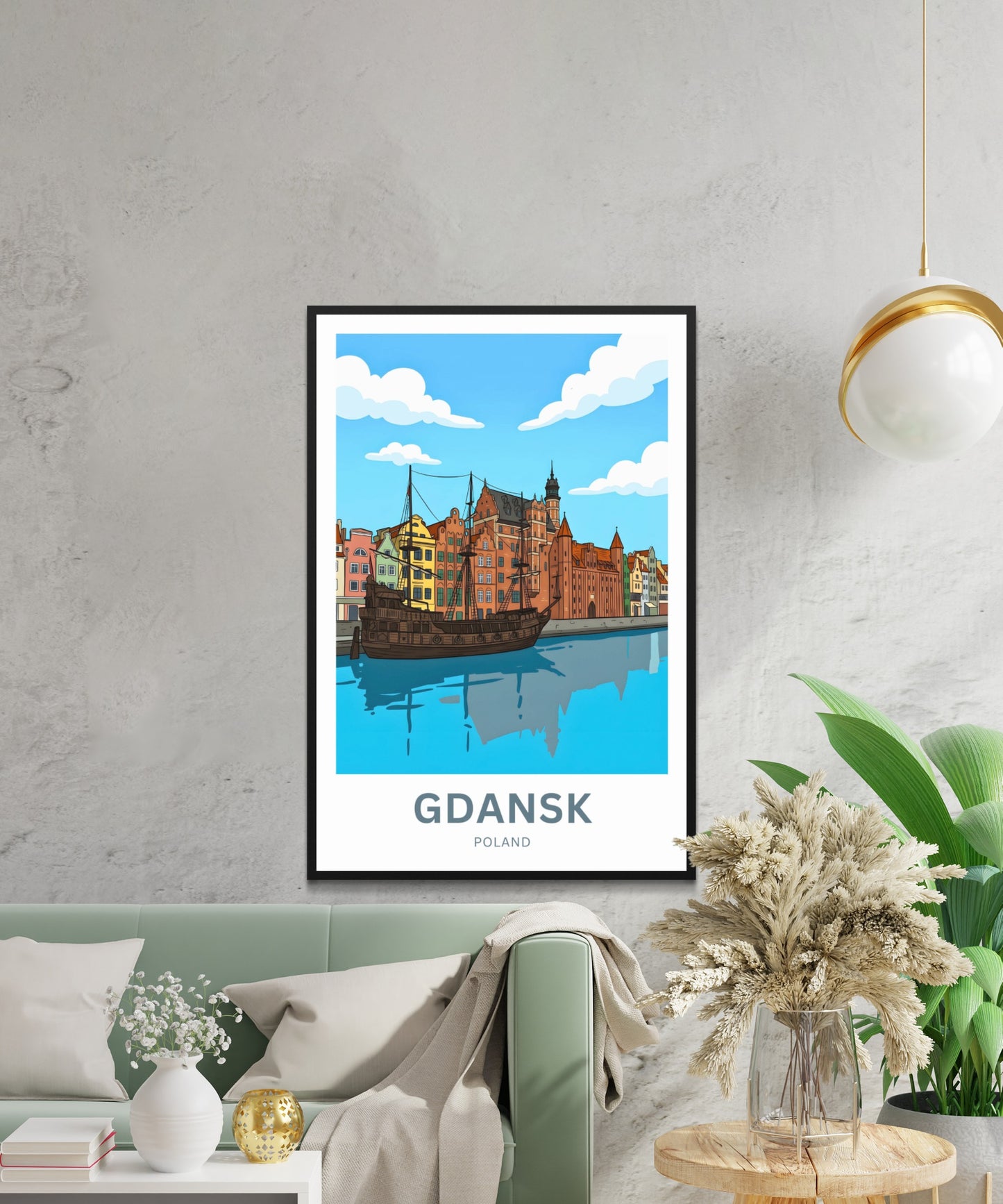 Gdańsk  Travel Poster - Waterfront