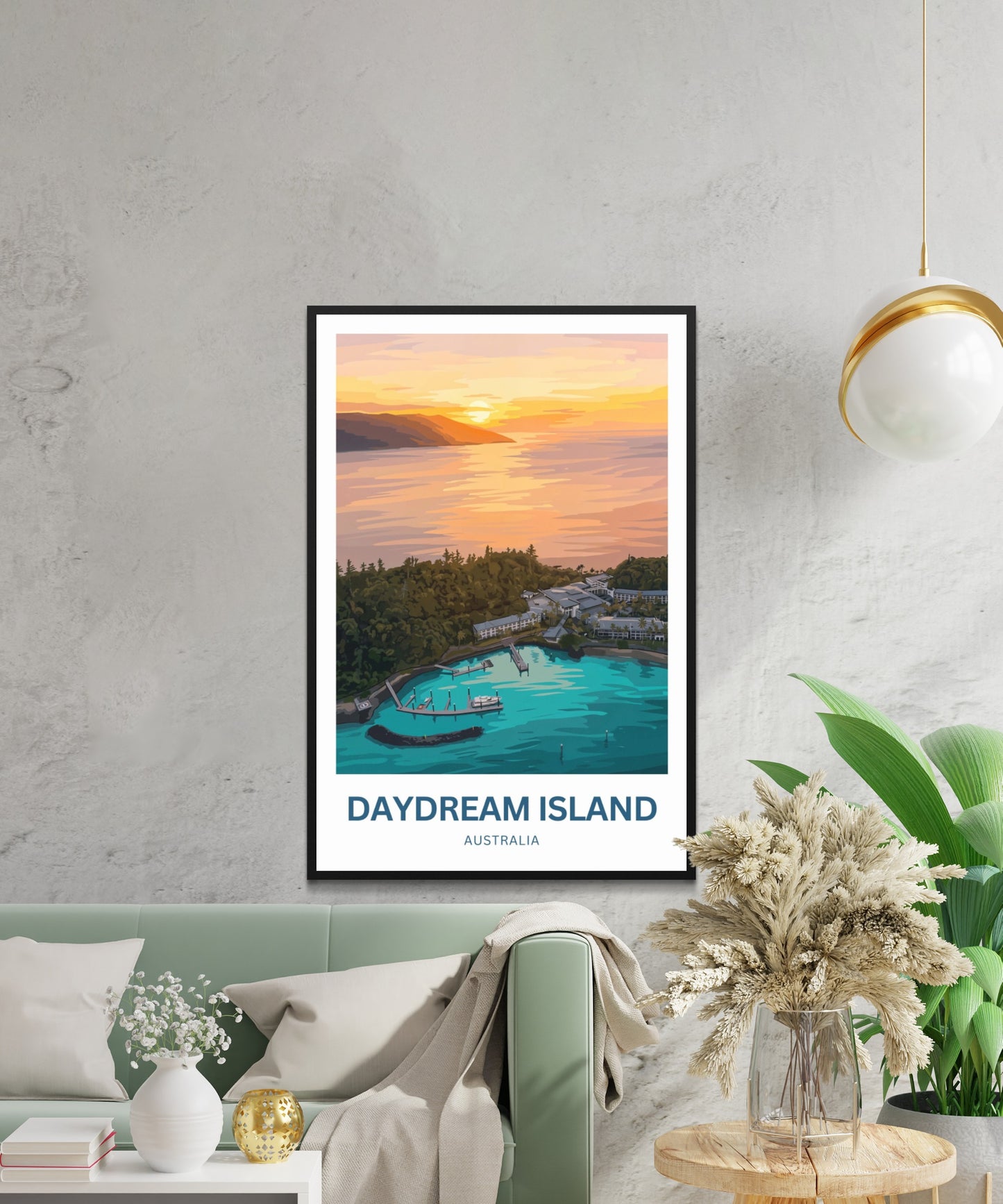 Daydream Island Travel Poster - Island Horizons