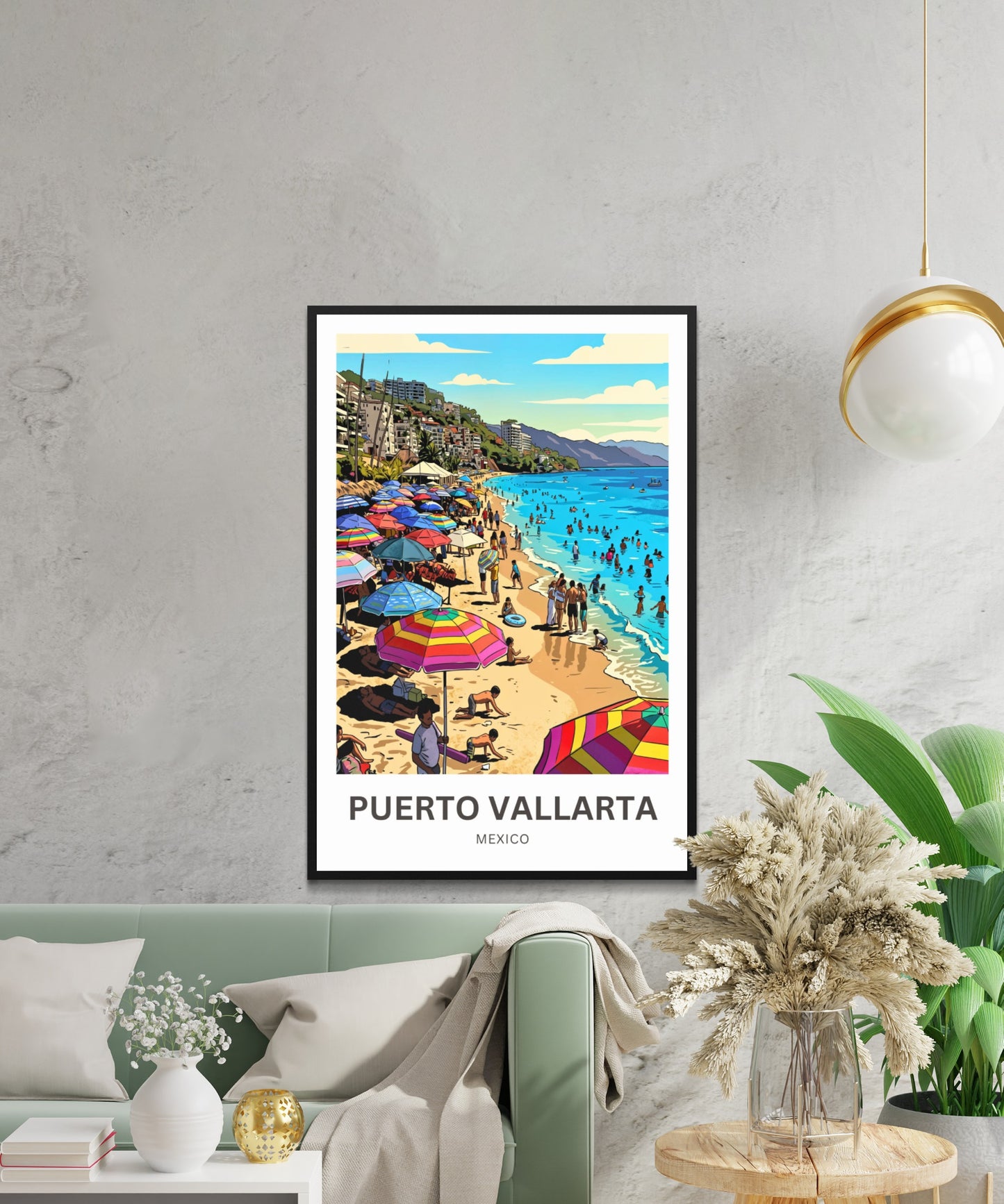 Puerto Vallarta  Travel Poster - Coastal Charm