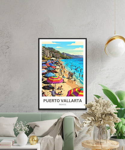 Puerto Vallarta  Travel Poster - Coastal Charm