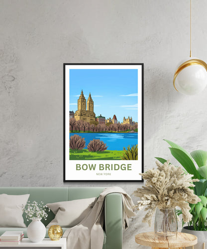 Bow Bridge  Travel Poster - Central Park