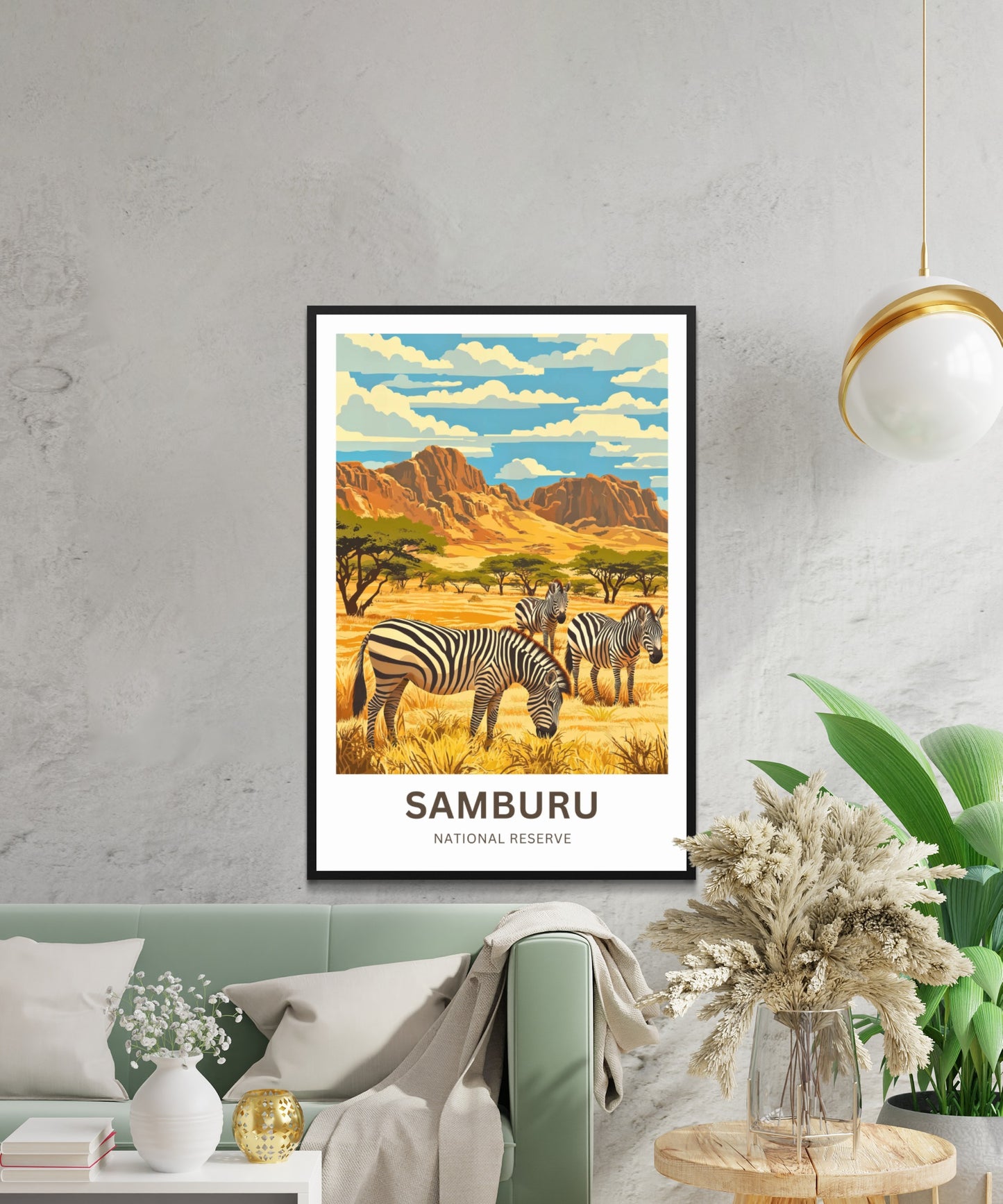 Samburu National Reserve Travel Poster - Kenya