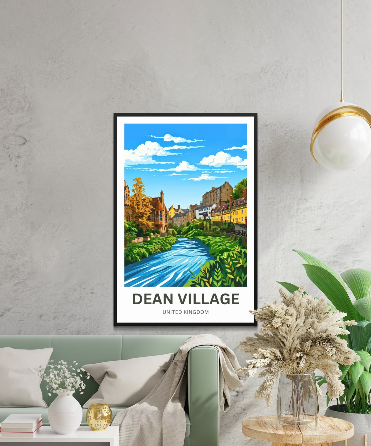 Dean Village Travel Poster - Quiet Corners of Edinburgh