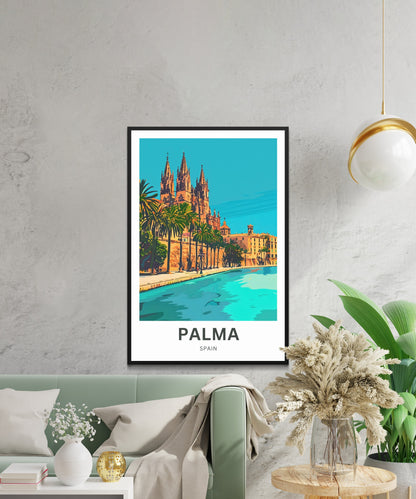 Palma Travel Poster - Mallorca, Spain