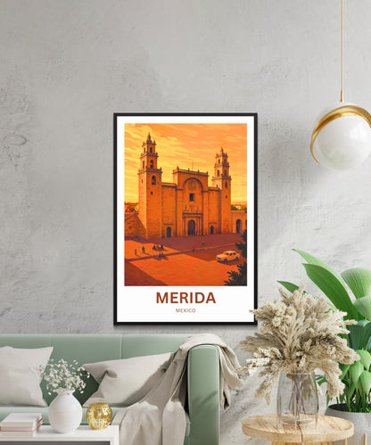 Mérida Travel Poster -  Soul of the Yucatán