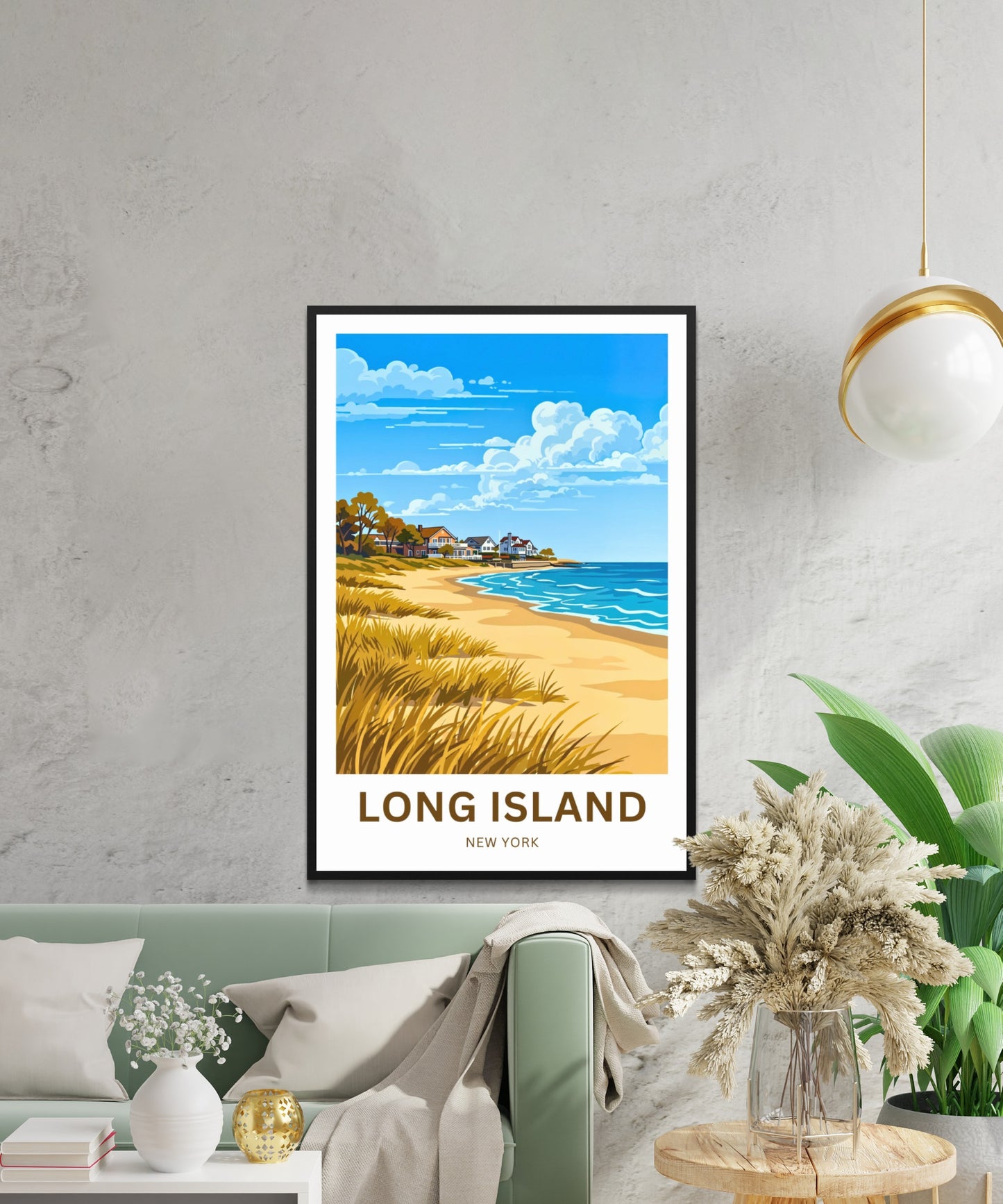 Long Island Travel Poster -  Coastal Bliss