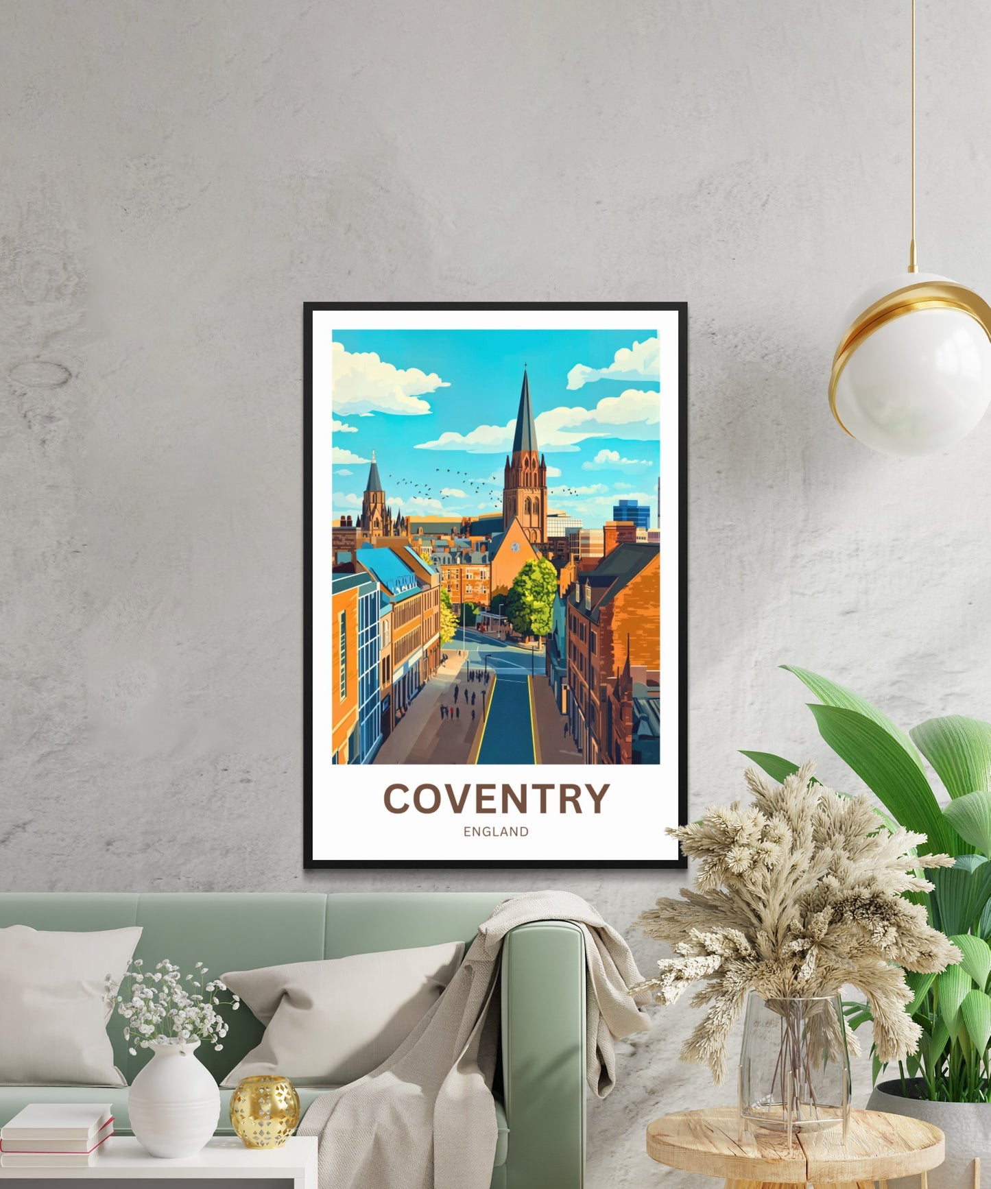 Coventry Travel Poster- City of Peace and Rebirth