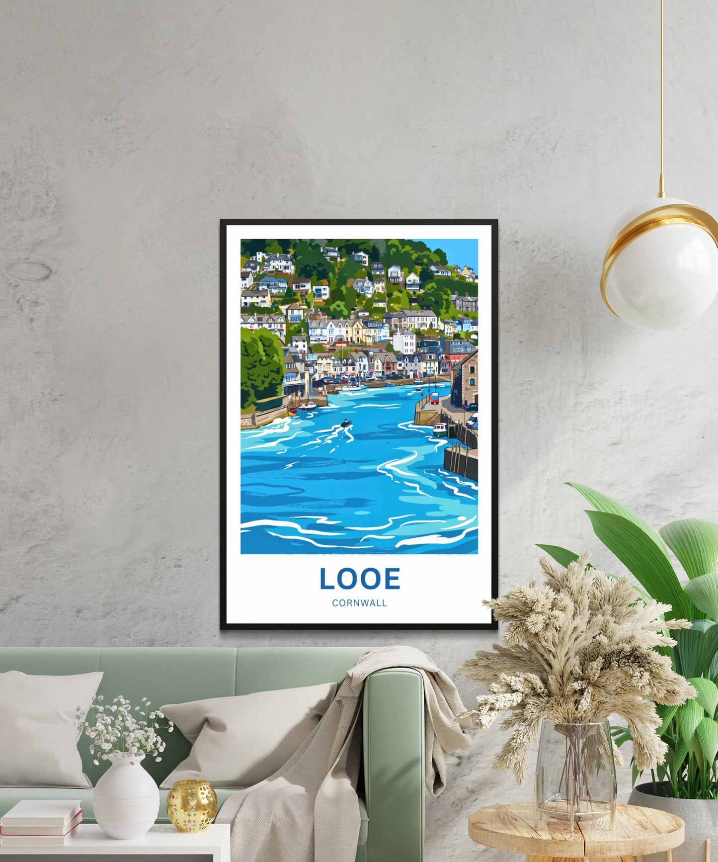 Looe, Cornwall Travel Poster