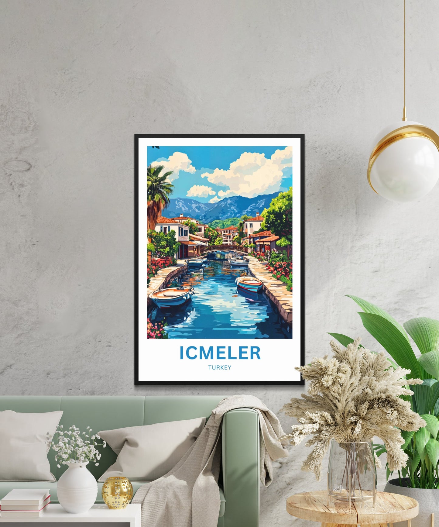 Içmeler Travel Poster- Marmaris Turkey