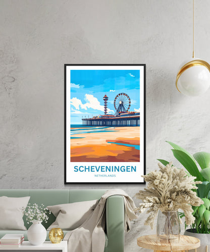 Scheveningen Travel Poster- Captivating Pier