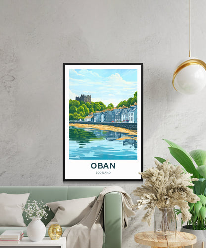 Oban Travel Poster - Castles & Coastlines