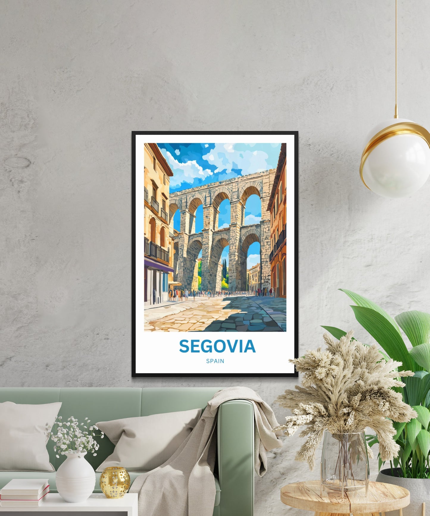 Segovia Travel Poster - Architectural Icons and Ancient Streets
