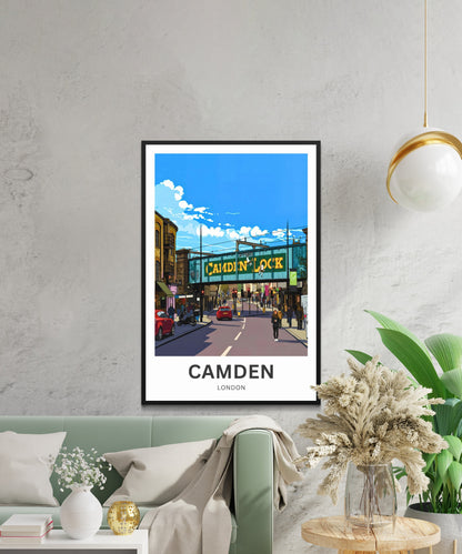 Camden Travel Poster - Market Days