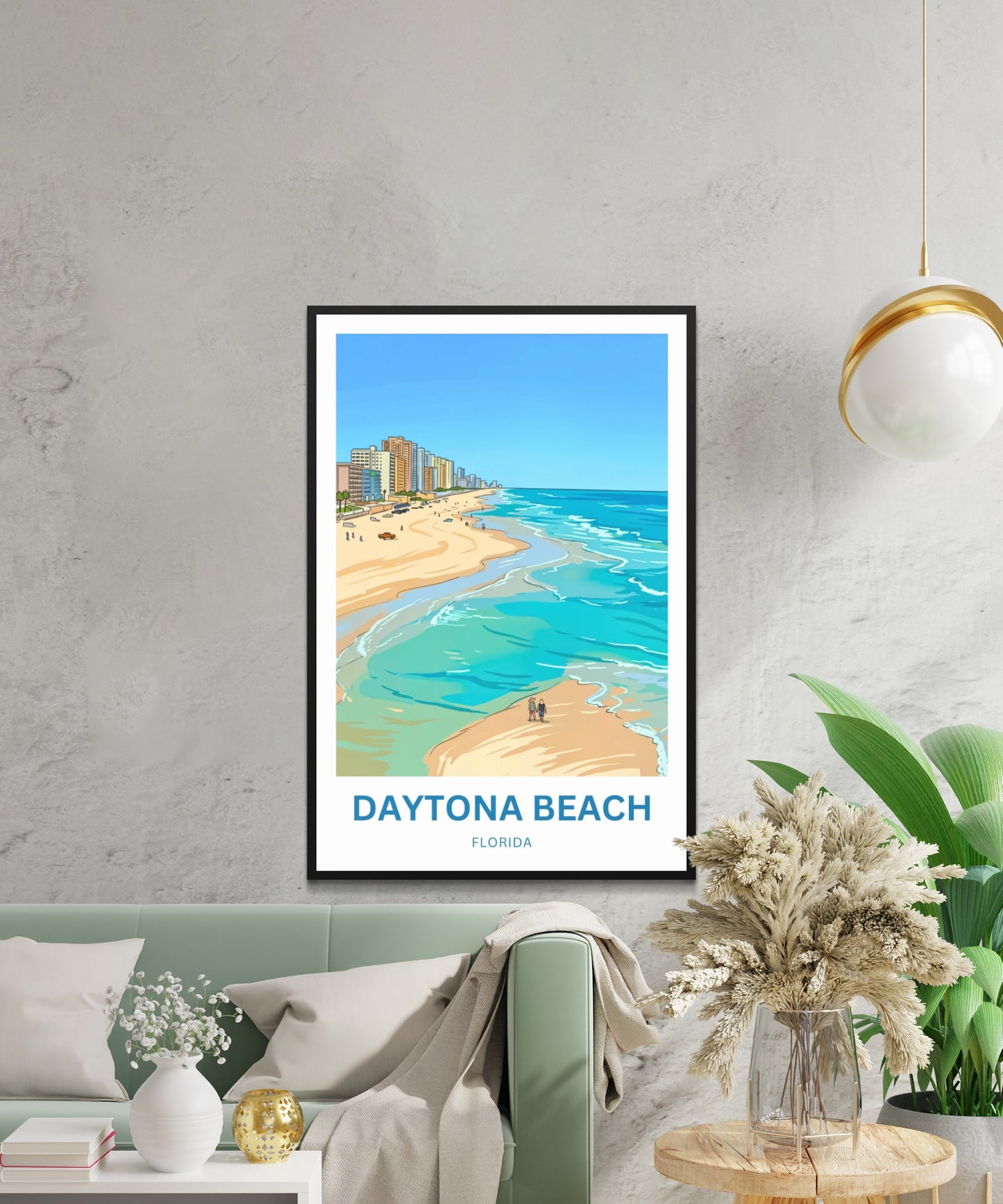 Daytona Beach, Florida Travel Poster