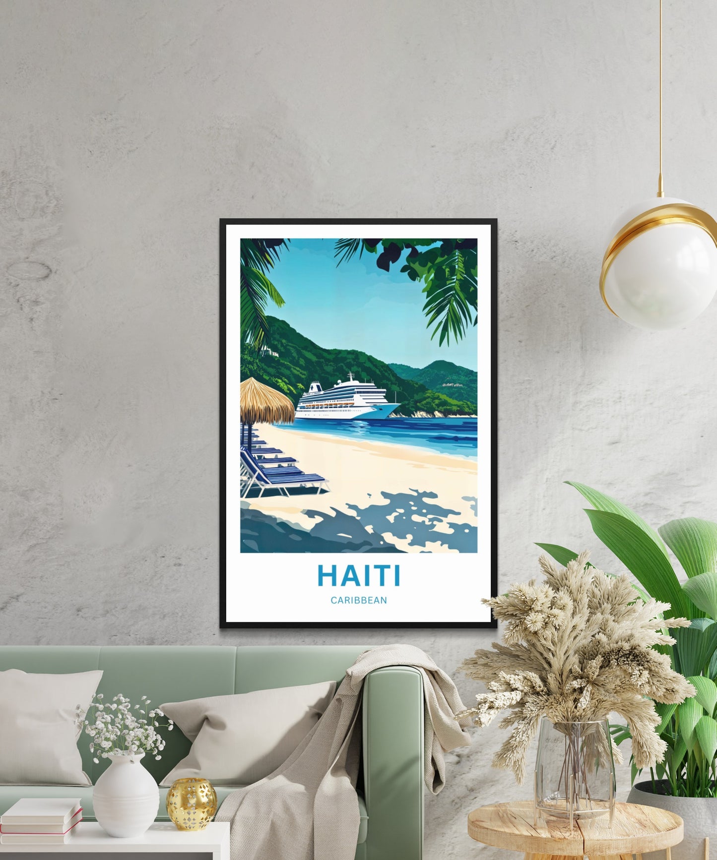 Haiti Travel Poster - Dockside Dreams