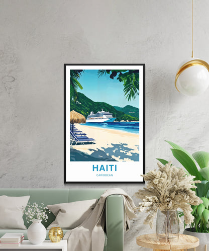 Haiti Travel Poster - Dockside Dreams