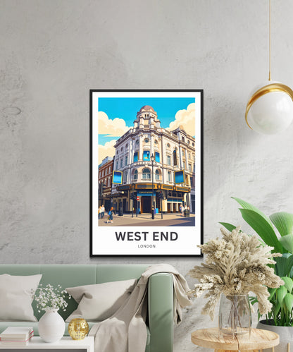 West End Travel Poster - London