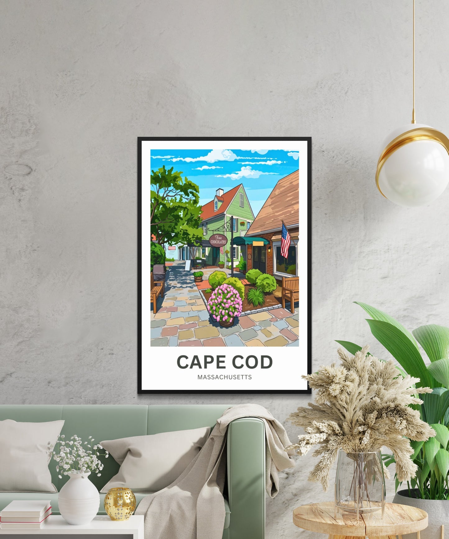 Cape Cod Travel Poster - Shops