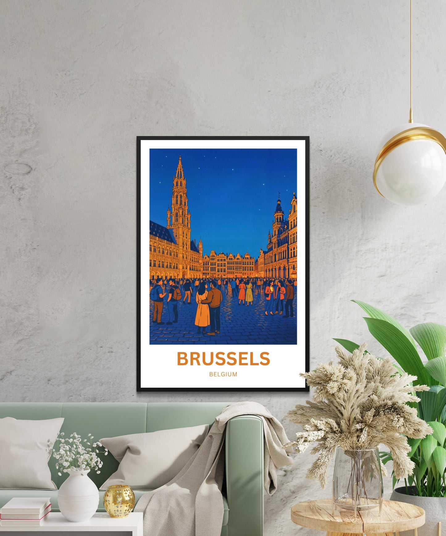 Brussels Travel Poster - Belgium