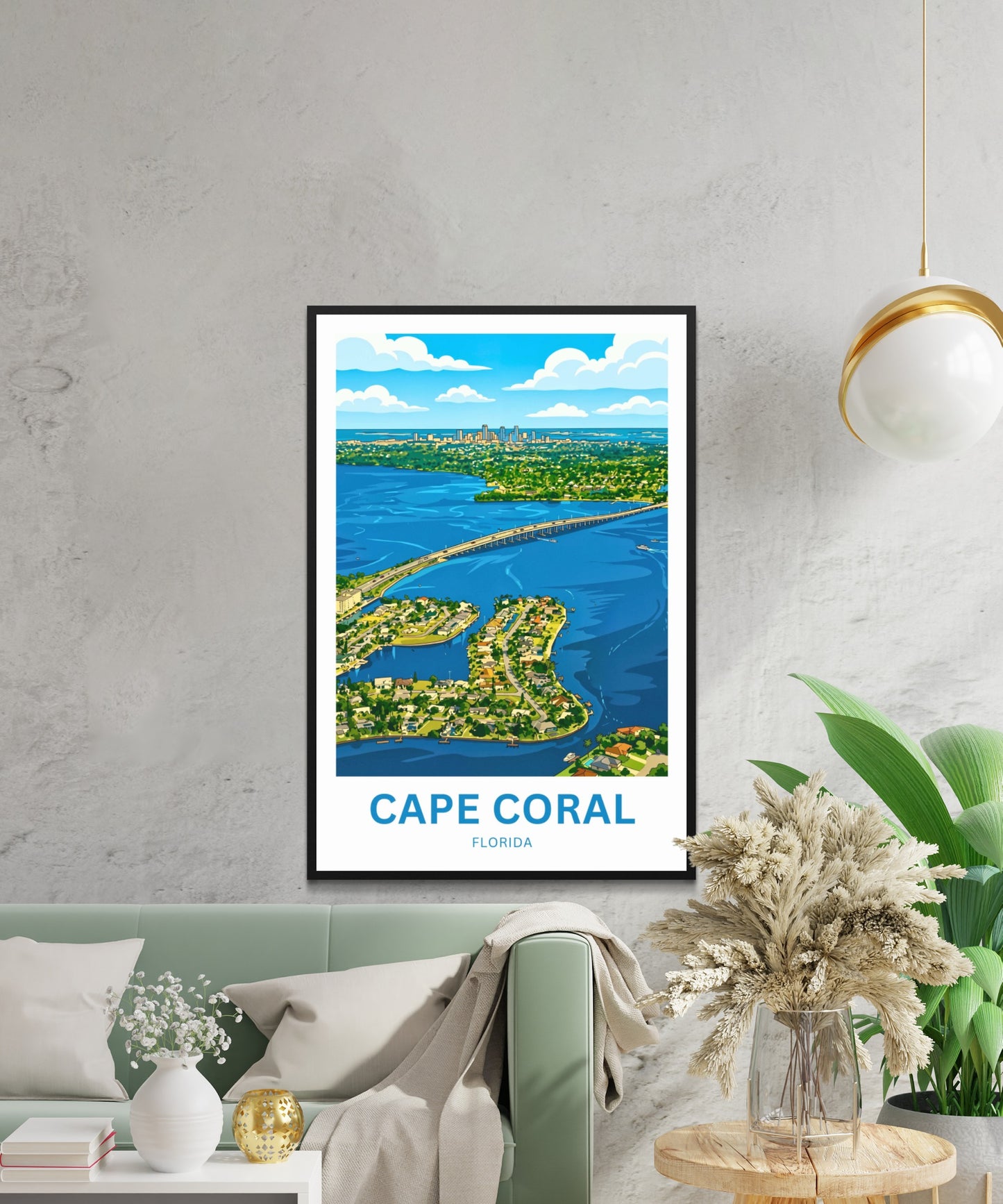 Cape Coral, Florida Travel Poster