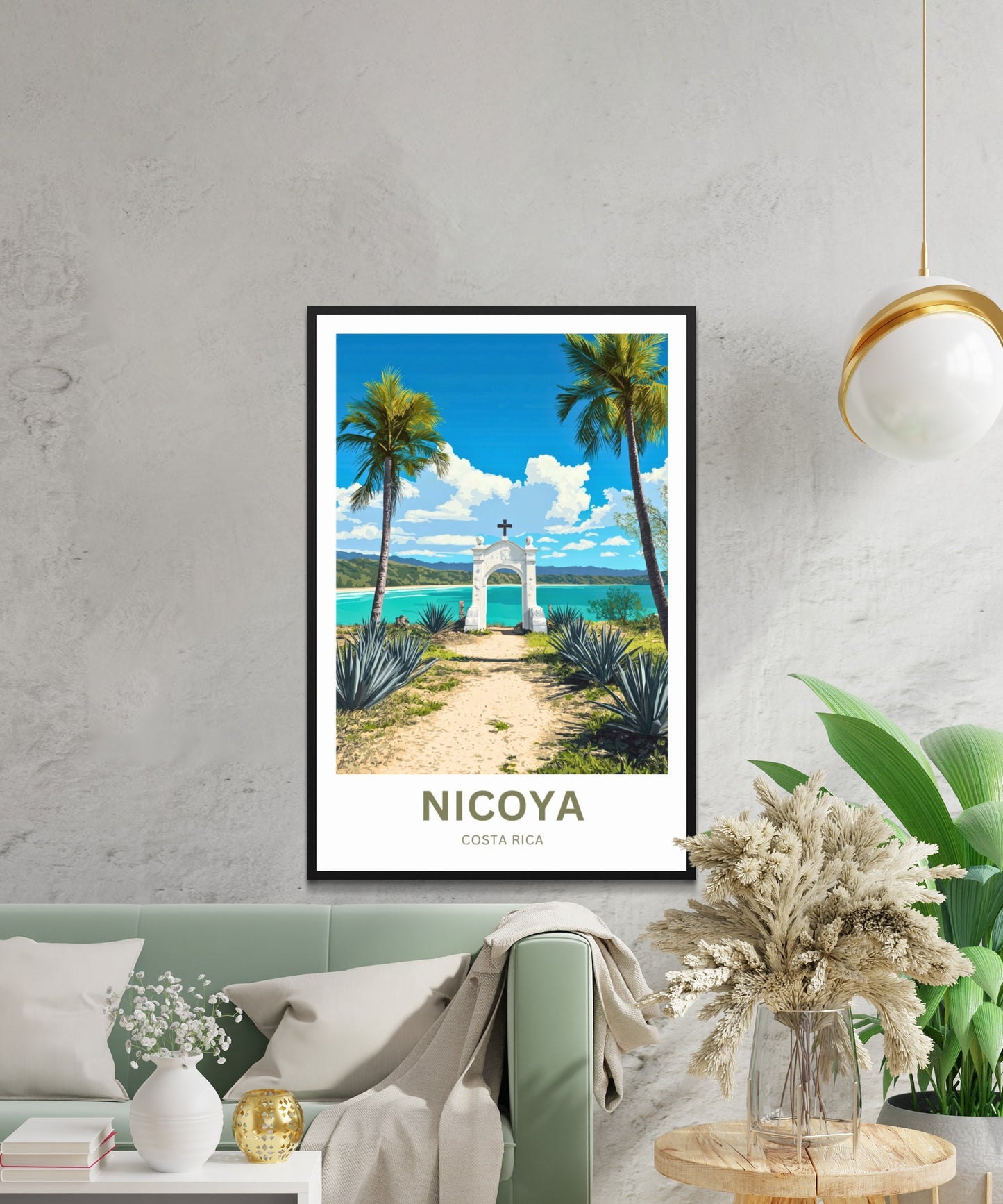 Nicoya, Costa Rica Travel Poster  - Gateway to the sea