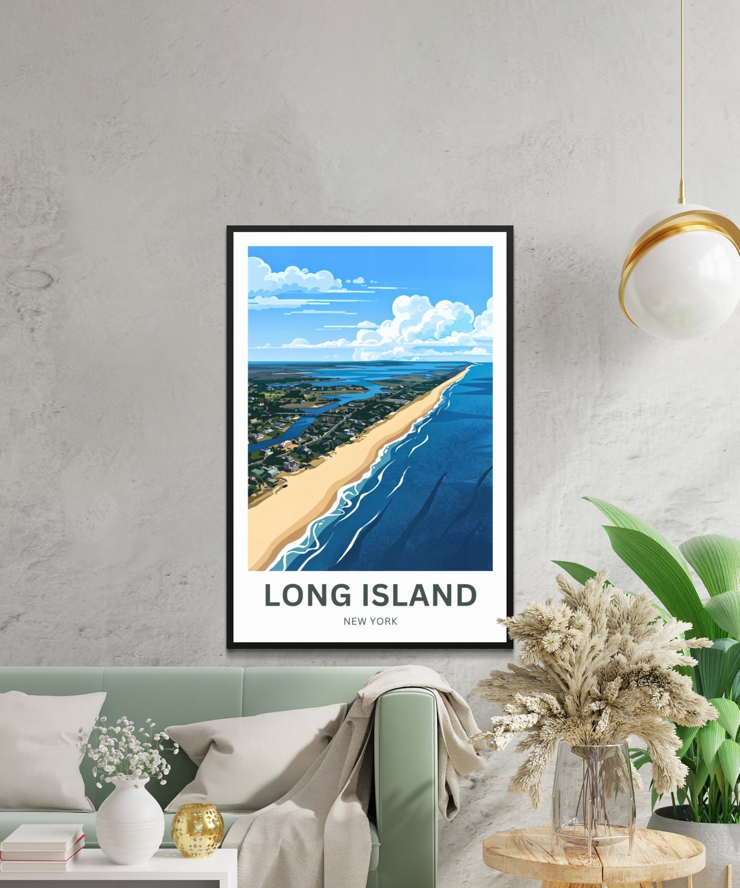 Long Island Travel Poster -  Atlantic Breeze